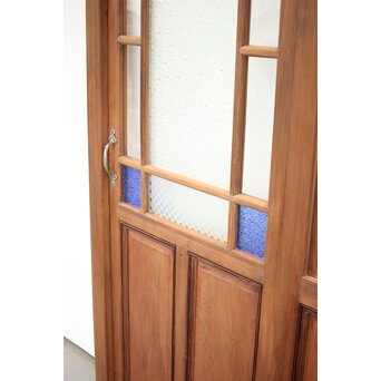 青色ガラスドア 框枠一式　GD0063Y 