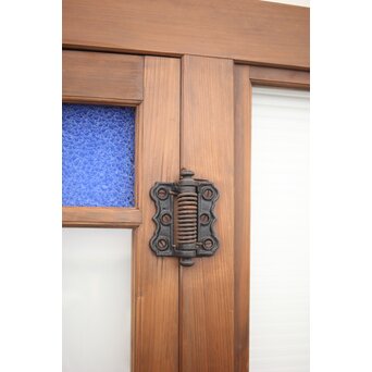 青色ガラスドア 框枠一式　GD0063Y 