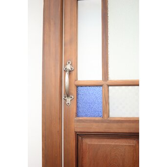 青色ガラスドア 框枠一式　GD0063Y 