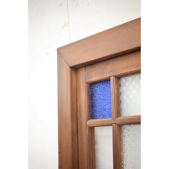 青色ガラスドア 框枠一式　GD0063Y 