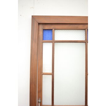 青色ガラスドア 框枠一式　GD0063Y 