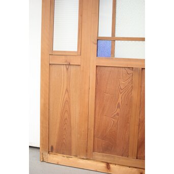 青色ガラスドア 框枠一式　GD0063Y 