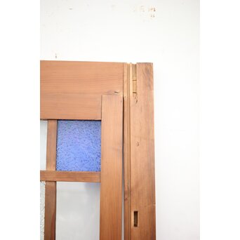 青色ガラスドア 框枠一式　GD0063Y 