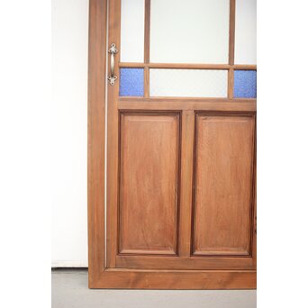 青色ガラスドア 框枠一式　GD0063Y 