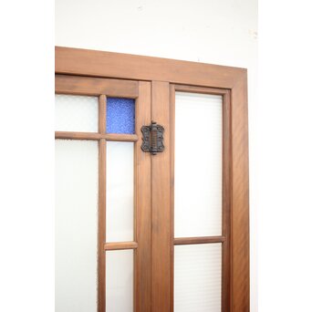 青色ガラスドア 框枠一式　GD0063Y 