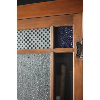 青色ガラスドア 框枠一式　GD0063Y 