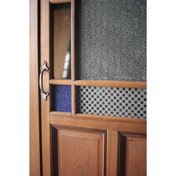 青色ガラスドア 框枠一式　GD0063Y 