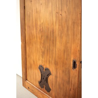 総欅 1M越一枚鏡板 蔵戸　W040Y 