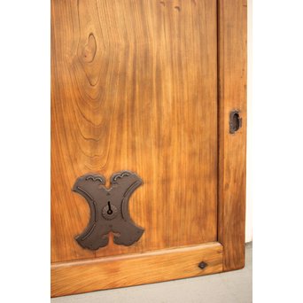 総欅 1M越一枚鏡板 蔵戸　W040Y 