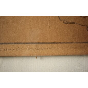 吉田博 鯉と亀 直筆サイン 木版画　Z257 