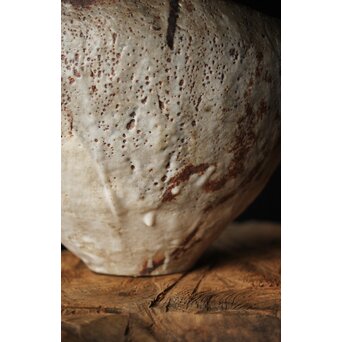 二代 加藤春鼎 志野大鉢 共箱　P256 