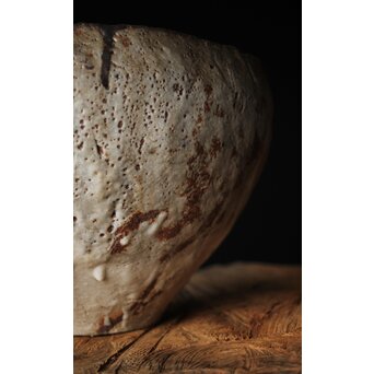 二代 加藤春鼎 志野大鉢 共箱　P256 