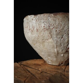 二代 加藤春鼎 志野大鉢 共箱　P256 