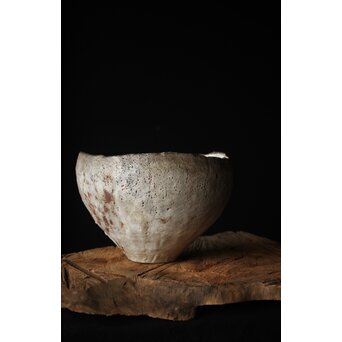 二代 加藤春鼎 志野大鉢 共箱　P256 