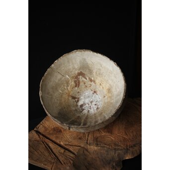 二代 加藤春鼎 志野大鉢 共箱　P256 