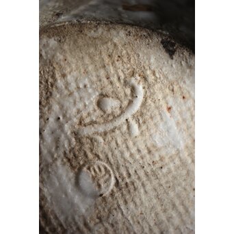 二代 加藤春鼎 志野大鉢 共箱　P256 