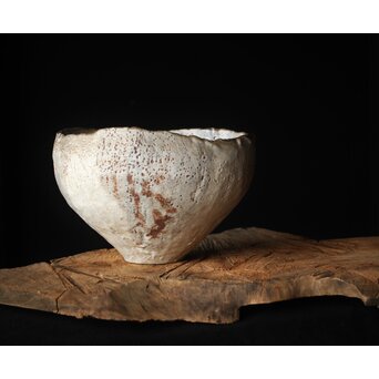 二代 加藤春鼎 志野大鉢 共箱　P256 