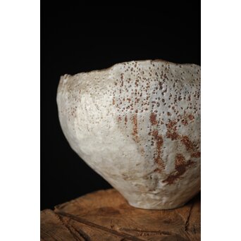 二代 加藤春鼎 志野大鉢 共箱　P256 