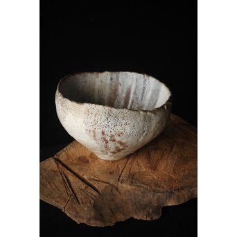 二代 加藤春鼎 志野大鉢 共箱　P256 