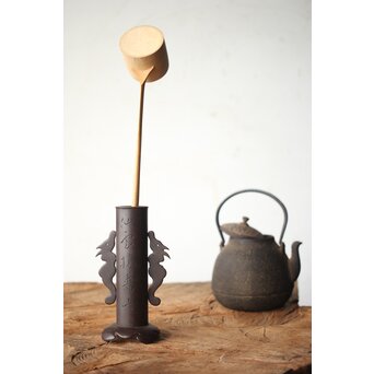 明珍紀宗介「仙雲擁壽山」鉄杓立　M272 