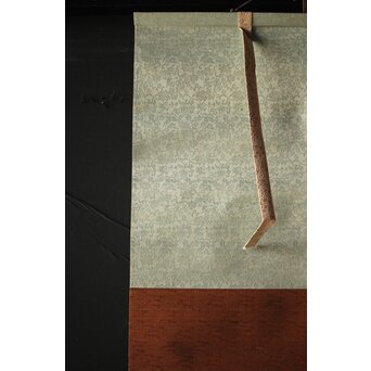 三宅竜子/三宅花圃 肉筆絹本掛軸 稲并草花之図　Z258 