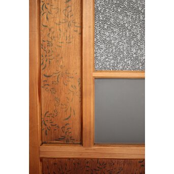 花柄プリントのガラス戸　GD0064 