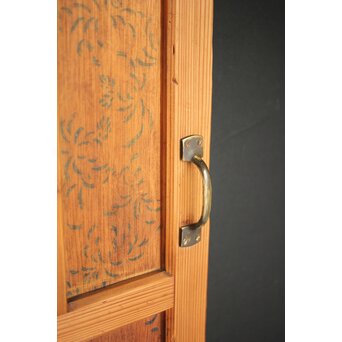 花柄プリントのガラス戸　GD0064 