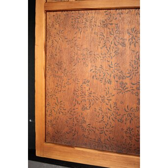 花柄プリントのガラス戸　GD0064 