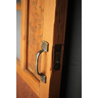 花柄プリントのガラス戸　GD0064 