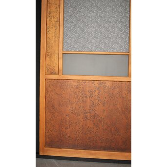 花柄プリントのガラス戸　GD0064 