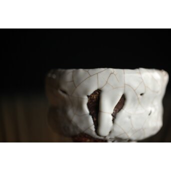 宇田川抱青 白萩ぐい呑 共箱　P261 