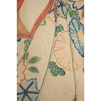 川瀬巴水 木版画【ゆく春】版木消失作品 大正14年作品 額装 Jシールワタナベ6㎜印　Z260 