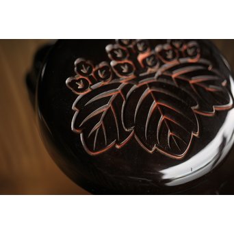 堆朱楊成 菊桐 彫漆堆漆棗　Q280 