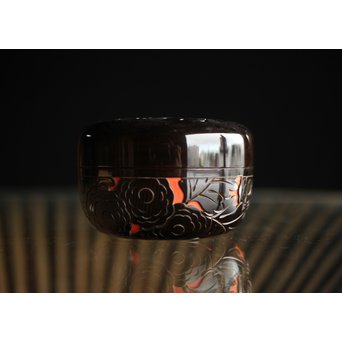 堆朱楊成 菊桐 彫漆堆漆棗　Q280 