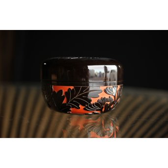 堆朱楊成 菊桐 彫漆堆漆棗　Q280 