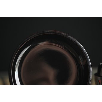 堆朱楊成 菊桐 彫漆堆漆棗　Q280 