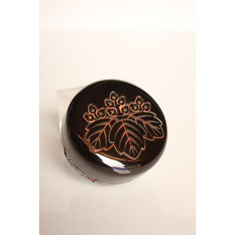 堆朱楊成 菊桐 彫漆堆漆棗　Q280 