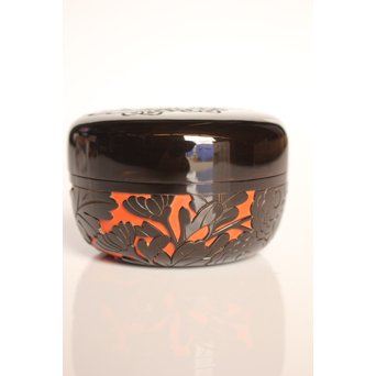 堆朱楊成 菊桐 彫漆堆漆棗　Q280 