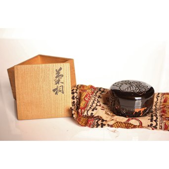 堆朱楊成 菊桐 彫漆堆漆棗　Q280 