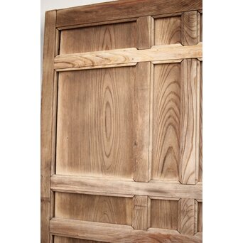 総欅唐戸 2枚1組　W042YD 風雨や日光により脱色　白銀色の美しい色味に