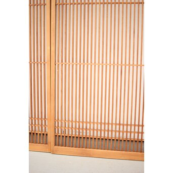 白木面取格子戸 2枚1組　L1051 