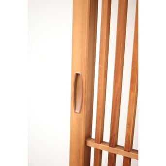 白木面取格子戸 2枚1組　L1051 