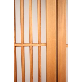 白木面取格子戸 2枚1組　L1051 