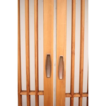 白木面取格子戸 2枚1組　L1051 