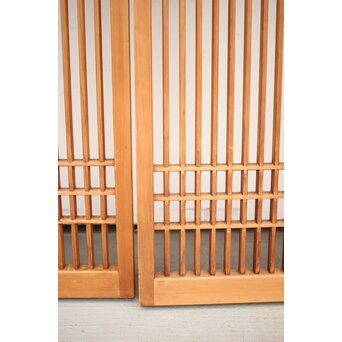 白木面取格子戸 2枚1組　L1051 
