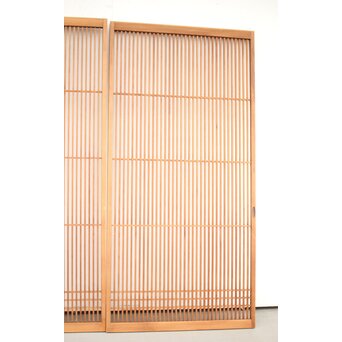 白木面取格子戸 2枚1組　L1051 