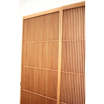 白木面取格子戸 2枚1組　L1051 