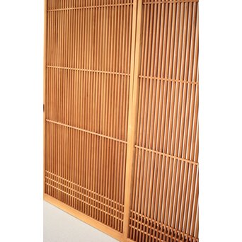 白木面取格子戸 2枚1組　L1051 