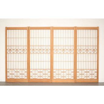 白木桐組子書院 4枚1組　R0120