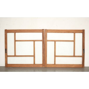 卍デザインにかわガラス小窓 2枚1組　GD0069 